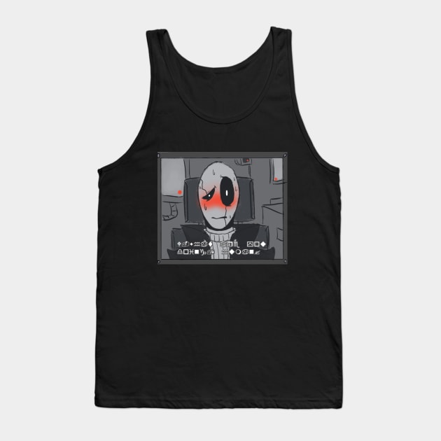 WD Gaster - Flushed Tank Top by VALMEZA602